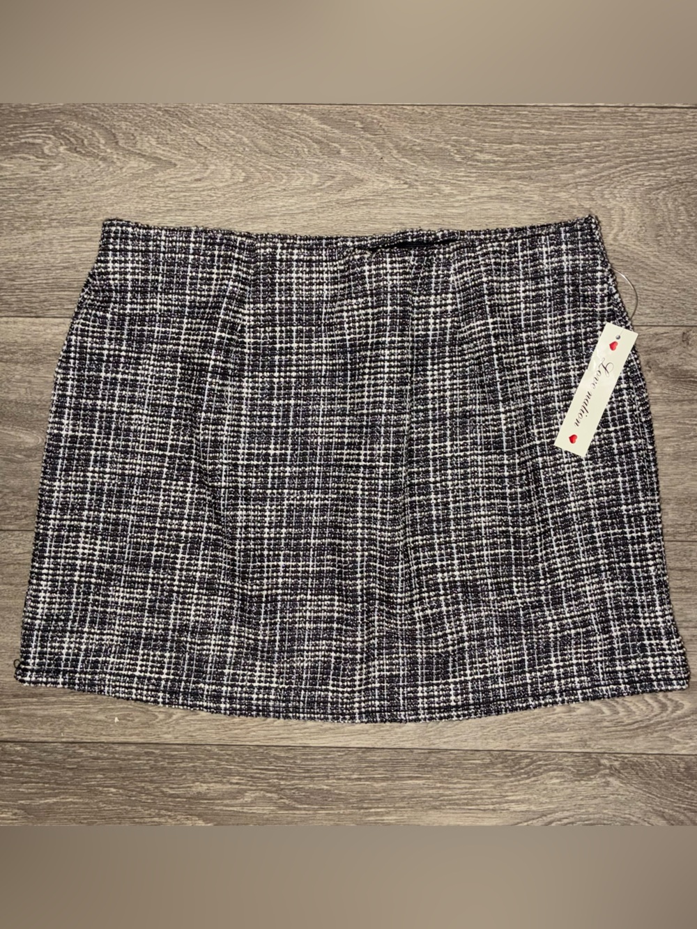 NWT Black & White Tweed Mini Skirt
